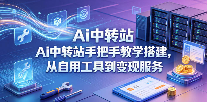 Ai中转站手把手教学搭建，从自用工具到变现服务-hl998
