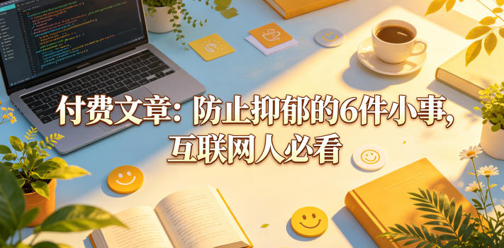 付费文章：防止抑郁的6件小事，互联网人必看！-hl998