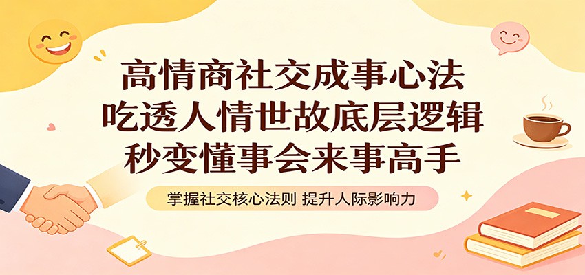 高情商社交成事心法:吃透人情世故底层逻辑,秒变懂事会来事高手-hl998
