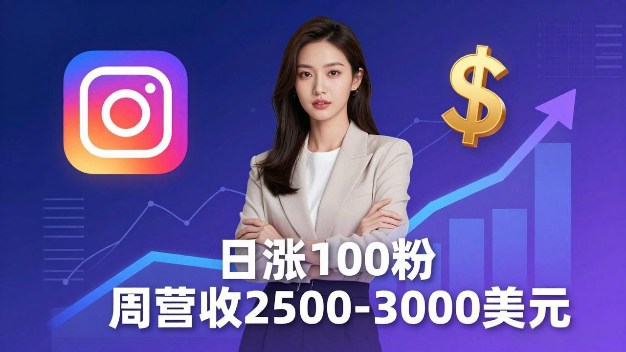 想做数字产品？Sheri亲授：日涨100粉、每周2500至3000美元的营收，Instagram躺着赚-hl998