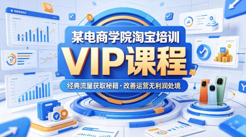 某电商学院淘宝培训VIP课程，各种经典有用的流量获取秘籍，改善运营产品没利润的处境(2026年5月)-hl998
