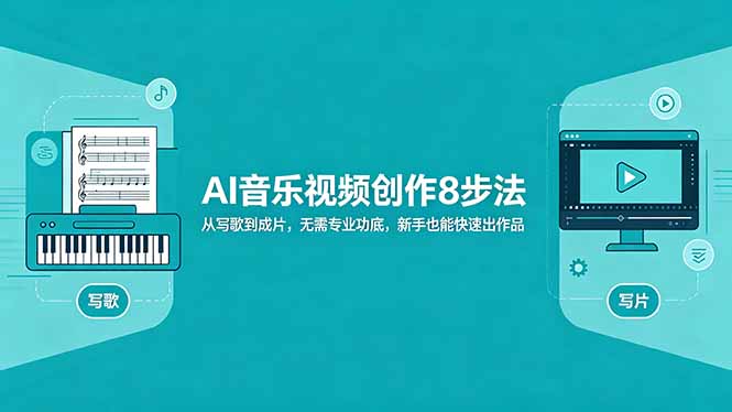 AI音乐视频创作8步法：从写歌到成片，无需专业功底，新手也能快速出作品-hl998