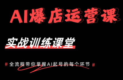 AI爆店运营，从0-1实体店流量起号课程-hl998