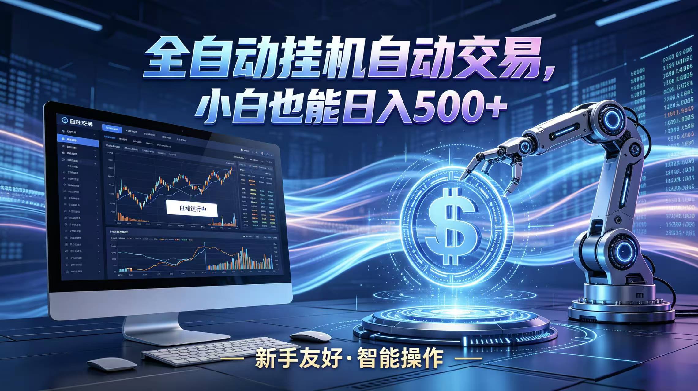 全新智能化交易助手，傻瓜式操作，小白也能快速上手，轻松实现日入500+-hl998
