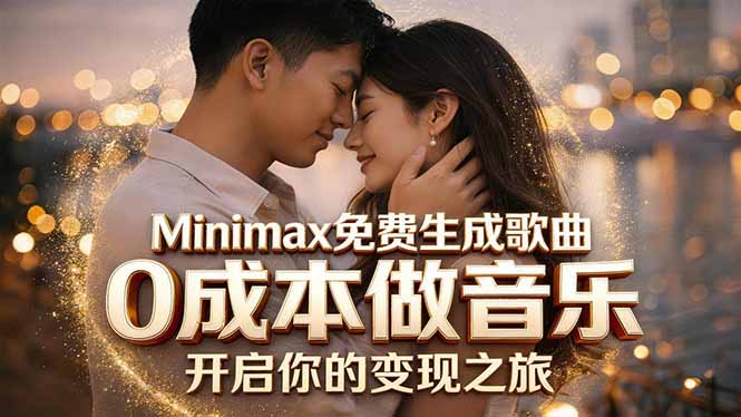 Minimax免费生成歌曲实测！0成本做音乐，说唱流行Lofi一键生成-hl998