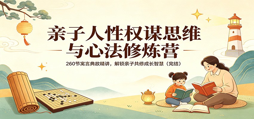 亲子人性权谋思维与心法修炼营：260节寓言典故精讲，解锁亲子共修成长智慧(完结)-hl998