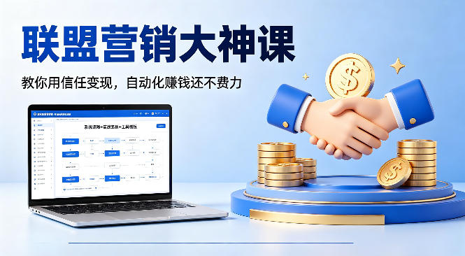 联盟营销大神课，教你用信任变现，自动化賺钱还不费力【原创双语字幕】-hl998