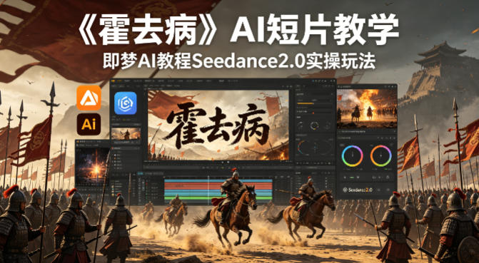 《霍去病》AI短片教学，即梦AI教程Seedance2.0实操玩法-hl998