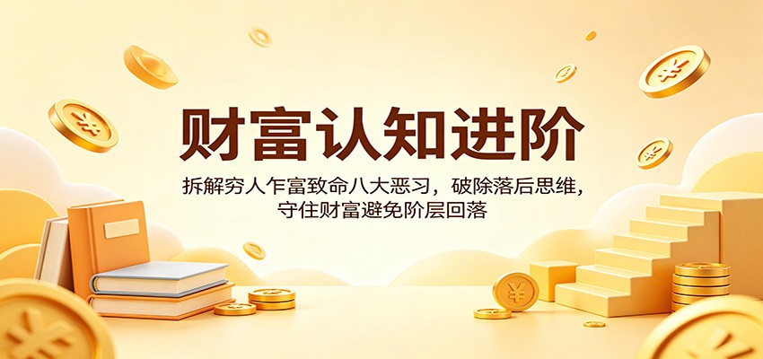 财富认知进阶：拆解穷人乍富致命八大恶习，破除落后思维，守住财富避免阶层回落-hl998
