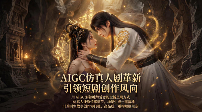 AIGC仿真人《合欢宗》短剧教学，用AIGC解锁缠绵爱恋的全新呈现方式，让跨时空故事创作零门槛、高品质，重构短剧生态-hl998