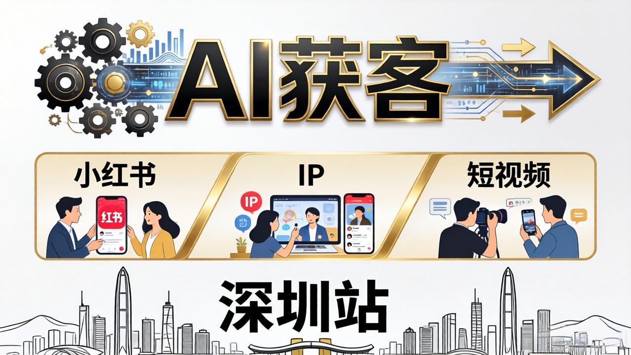 2026AI获客大课深圳站：4月17日-19日3天2夜拆透小红书+IP+短视频，老板操盘手必来-hl998