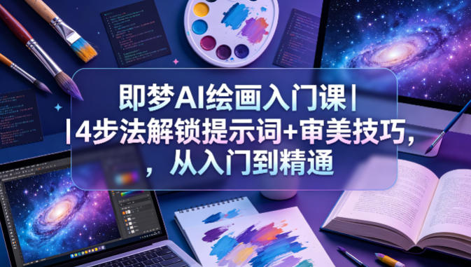 即梦AI绘画入门课｜4步法解锁提示词+审美技巧，从入门到精通-hl998