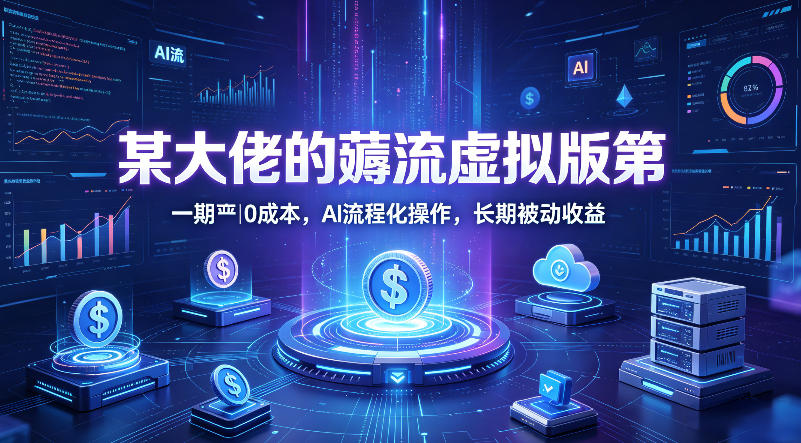 某大佬的薅流虚拟版第一期丨0成本，AI流程化操作，长期被动收益-hl998