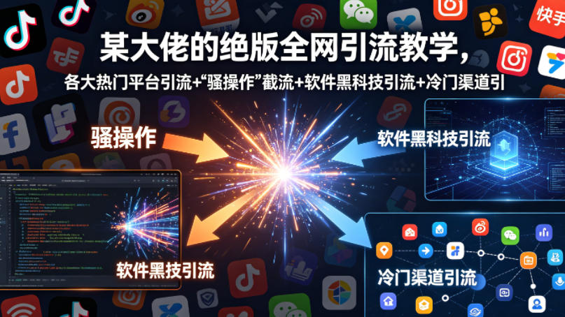某大佬的绝版全网引流教学，各大热门平台引流+-hl998