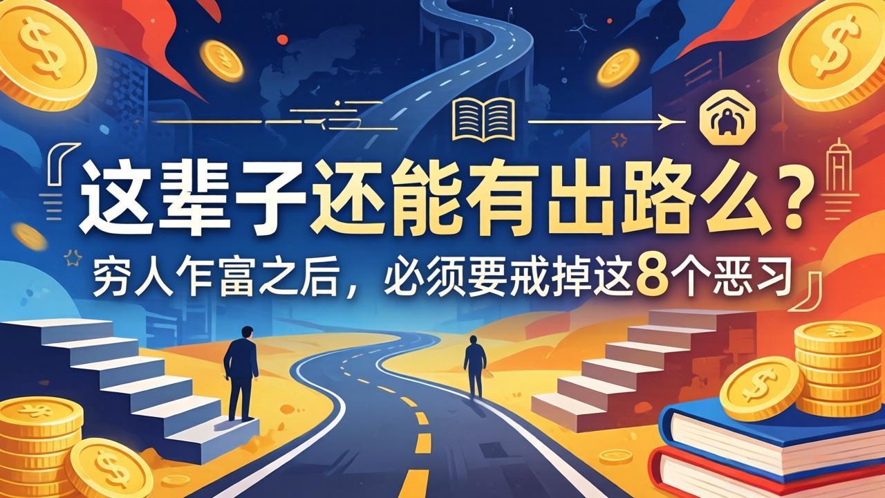 关于人生两篇付费文章【这辈子还能有出路么？】【穷人乍富之后，必须要戒掉这8个恶习】-hl998