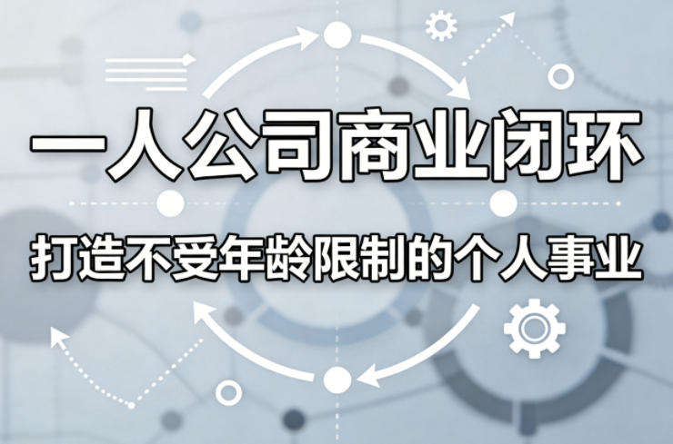 一人公司商业闭环，打造一份不受年龄限制的个人事业-hl998