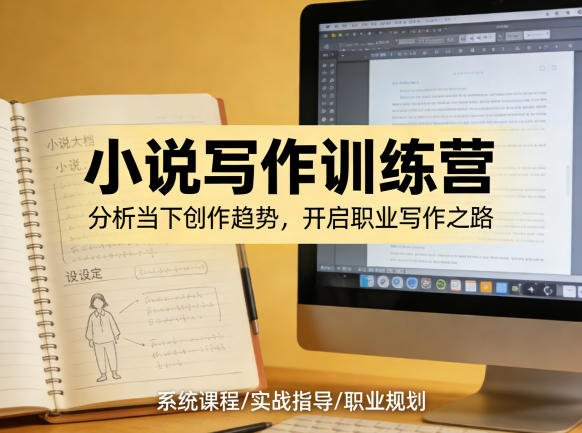 小说加写作训练营，带你分析如何在当下脱颖而出，开启你的职业创作之路-hl998