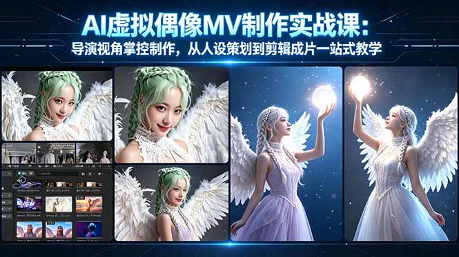 AI虚拟偶像MV制作实战教学：导演视角掌控制作，从人设策划到剪辑成片一站式教学-hl998