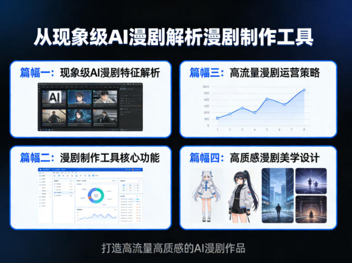 从现象级AI漫剧解析漫剧制作工具,四大篇幅带你了解漫剧,打造高流量高质感的AI漫剧作品
