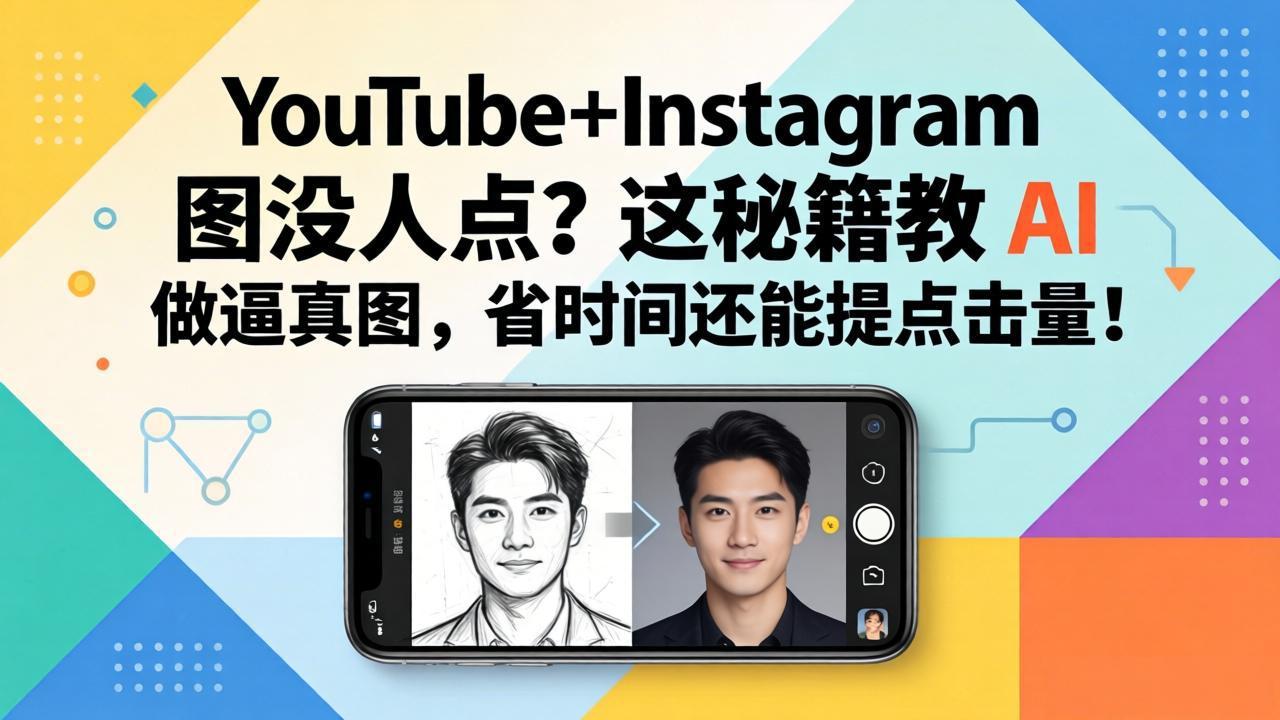YouTube+Instagram图没人点？这秘籍教 AI 做逼真图，省时间还能提点击量-hl998