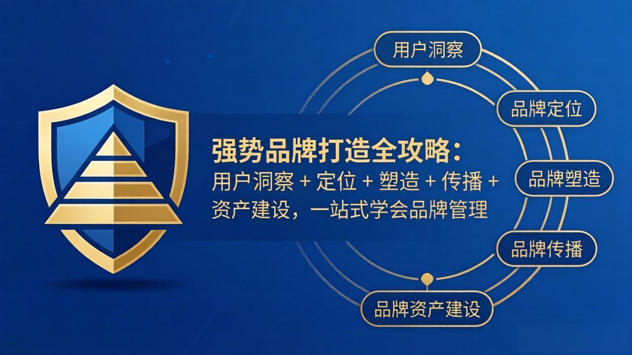 强势品牌打造全攻略：用户洞察 + 定位 + 塑造 + 传播 + 资产建设，一站式学会品牌管理-hl998