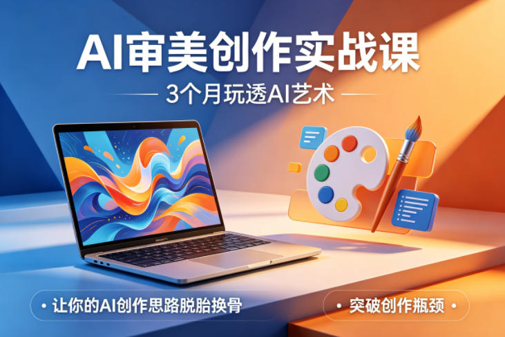 AI审美创作实战课，3个月玩透AI艺术，让你的AI创作思路脱胎换骨，突破创作瓶颈-hl998