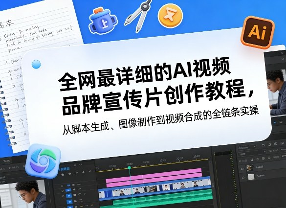 全网最详细的AI视频品牌宣传片创作教程，从脚本生成、图像制作到视频合成的全链条实操-hl998