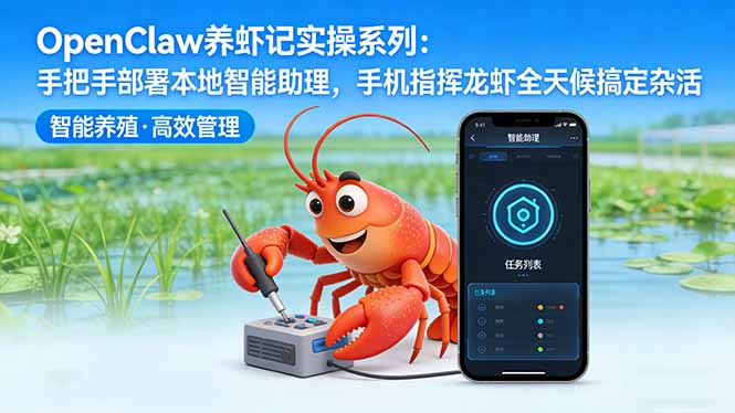 OpenClaw养虾记实操系列：手把手部署本地智能助理，手机指挥龙虾全天候搞定杂活-hl998