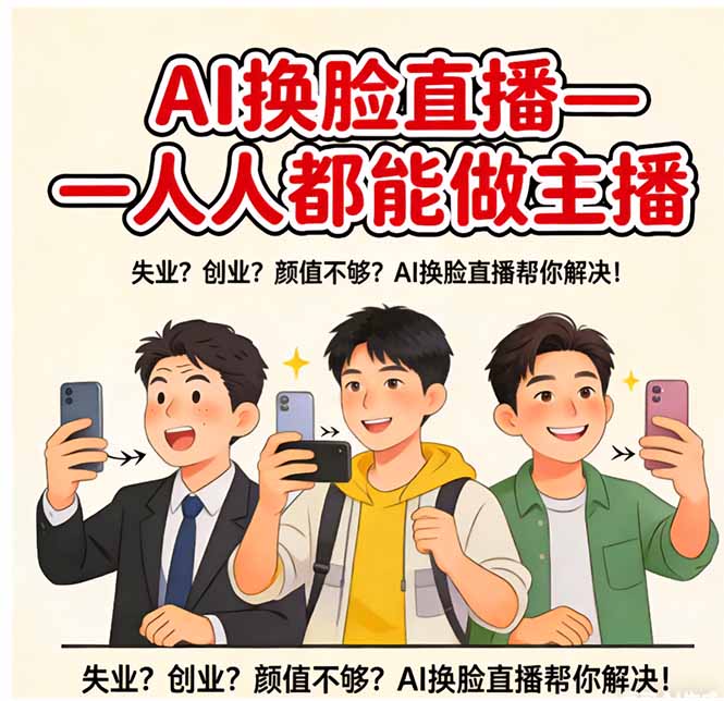 AI换脸直播，人人都能做主播-hl998