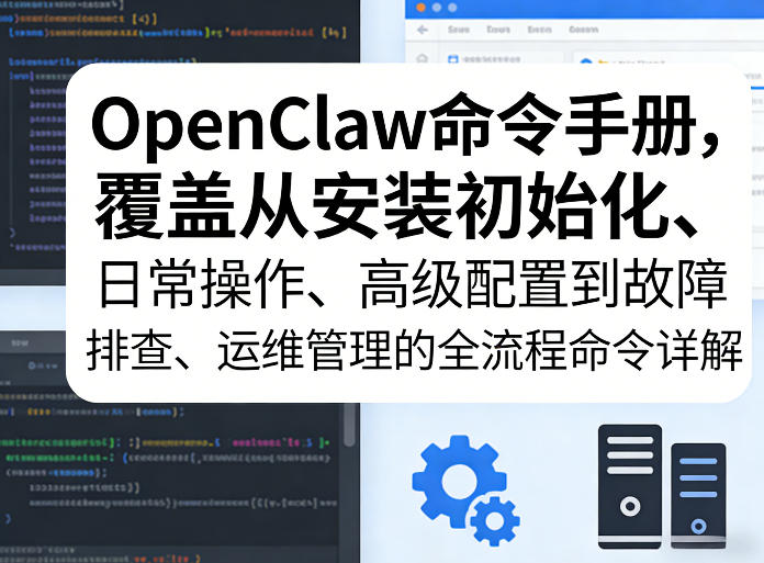 OpenClaw命令手册，覆盖从安装初始化、日常操作、高级配置到故障排查、运维管理的全流程命令详解-hl998