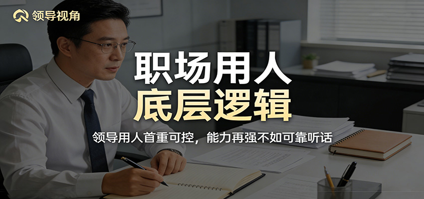 公众号付费文章：职场用人底层逻辑，领导用人首重可控，能力再强不如可靠听话-hl998