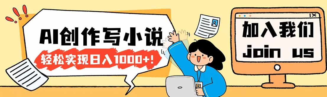 26年最新风口项目AI工具创作写小说，轻松实现日入1000+-hl998