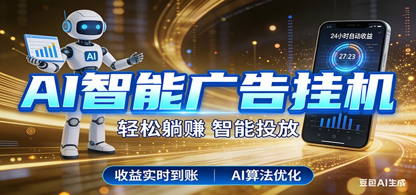 智能广告挂机新时代，利用碎片化时间实现稳定被动收益，AI帮你持续盈利-hl998