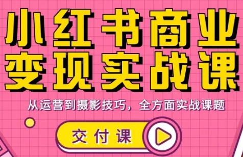 饭饭老师·小红书商业变现实战课-hl998