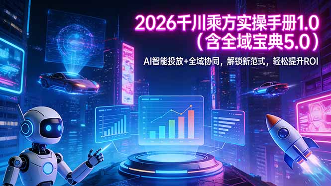 2026 千川乘方实操手册 1.0(含全域宝典 5.0-hl998