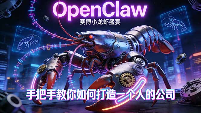OpenClaw，小龙虾-从产品到爆款的成长之路，手把手教你如何打造一个人的公司-hl998