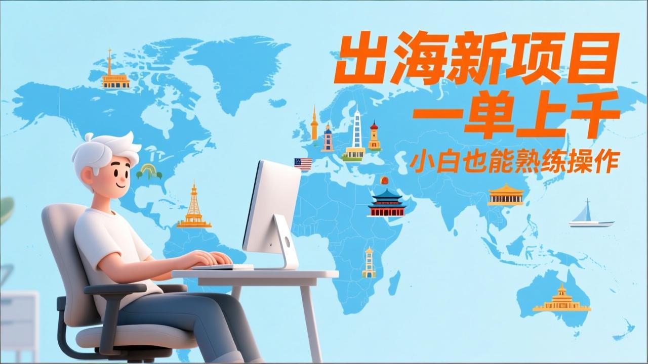 出海新项目，一单上千，小白也能熟练操作-hl998