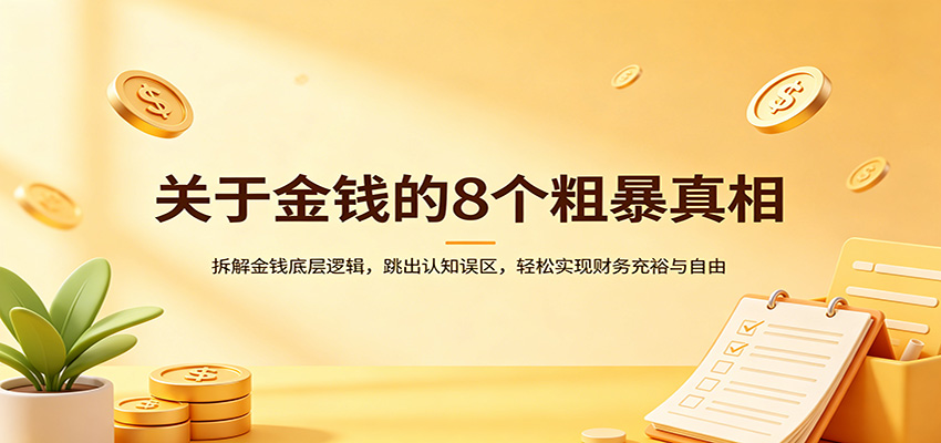 关于金钱的8个粗暴真相：拆解金钱底层逻辑，跳出认知误区，轻松实现财务充裕与自由-hl998