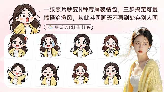 一张照片秒变N种专属表情包，三步搞定可爱搞怪治愈风，从此斗图聊天不再到处存别人图-hl998