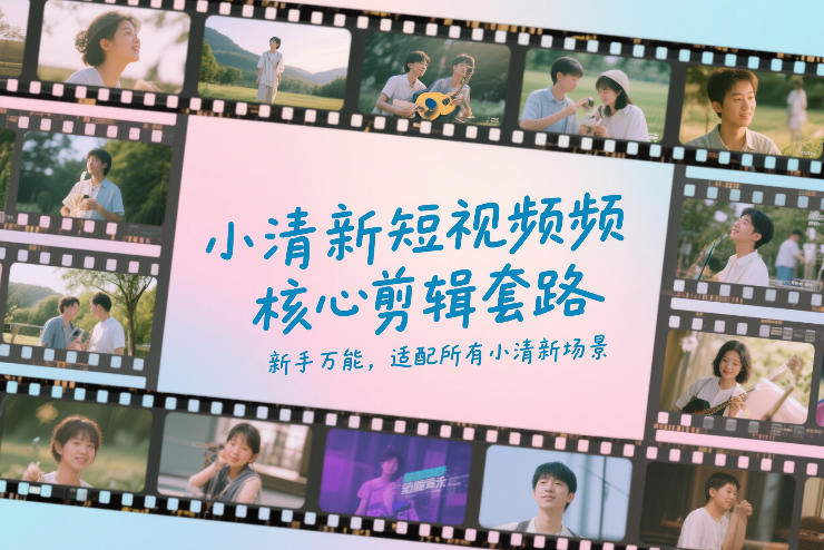 小清新短视频核心剪辑套路，新手万能，适配所有小清新场景-hl998