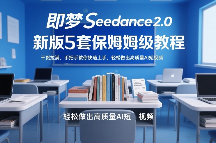 即梦Seedance2.0新版5套保姆级教程，干货拉满，手把手教你快速上手，轻松做出高质量AI短视频-hl998