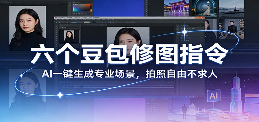 六个豆包修图指令：AI 一键生成专业场景，拍照自由不求人-hl998
