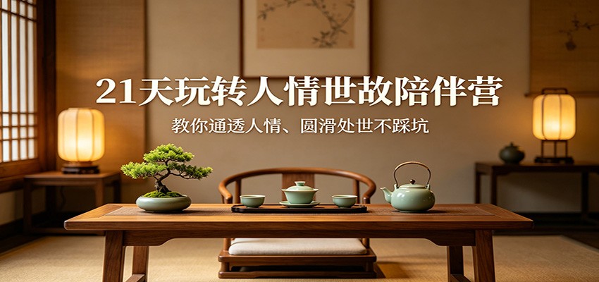 21天玩转人情世故陪伴营：教你通透人情、圆滑处世不踩坑-hl998