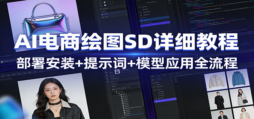 AI电商绘图SD详细教程：部署安装+提示词+模型应用全流程-hl998