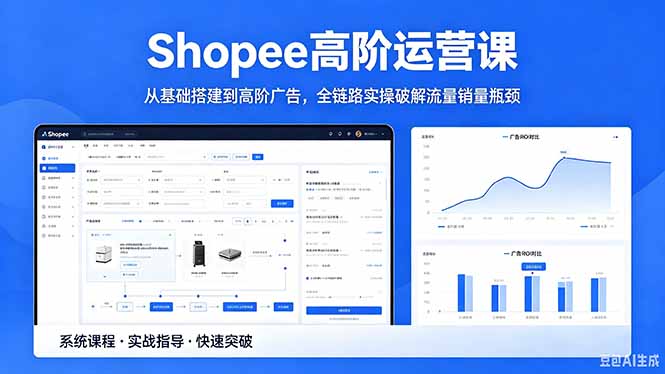 Shopee高阶运营课-2026年5月更新，从基础搭建到高阶广告，全链路实操破解流量销量瓶颈-hl998
