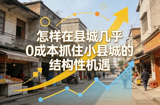 付费文章：怎样在县城几乎0成本抓住小县城的结构性机遇-hl998