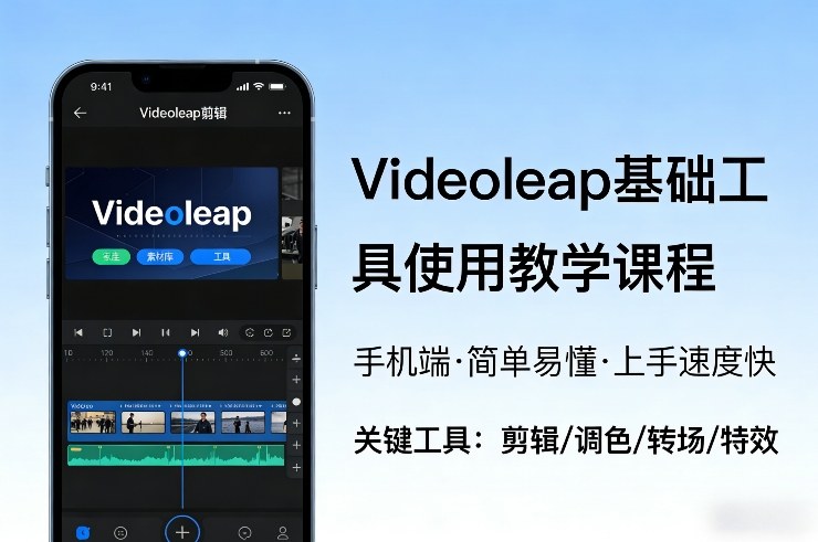 Videoleap基础工具使用教学课程，手机端视频剪辑教学，简单易懂，上手速度快-hl998