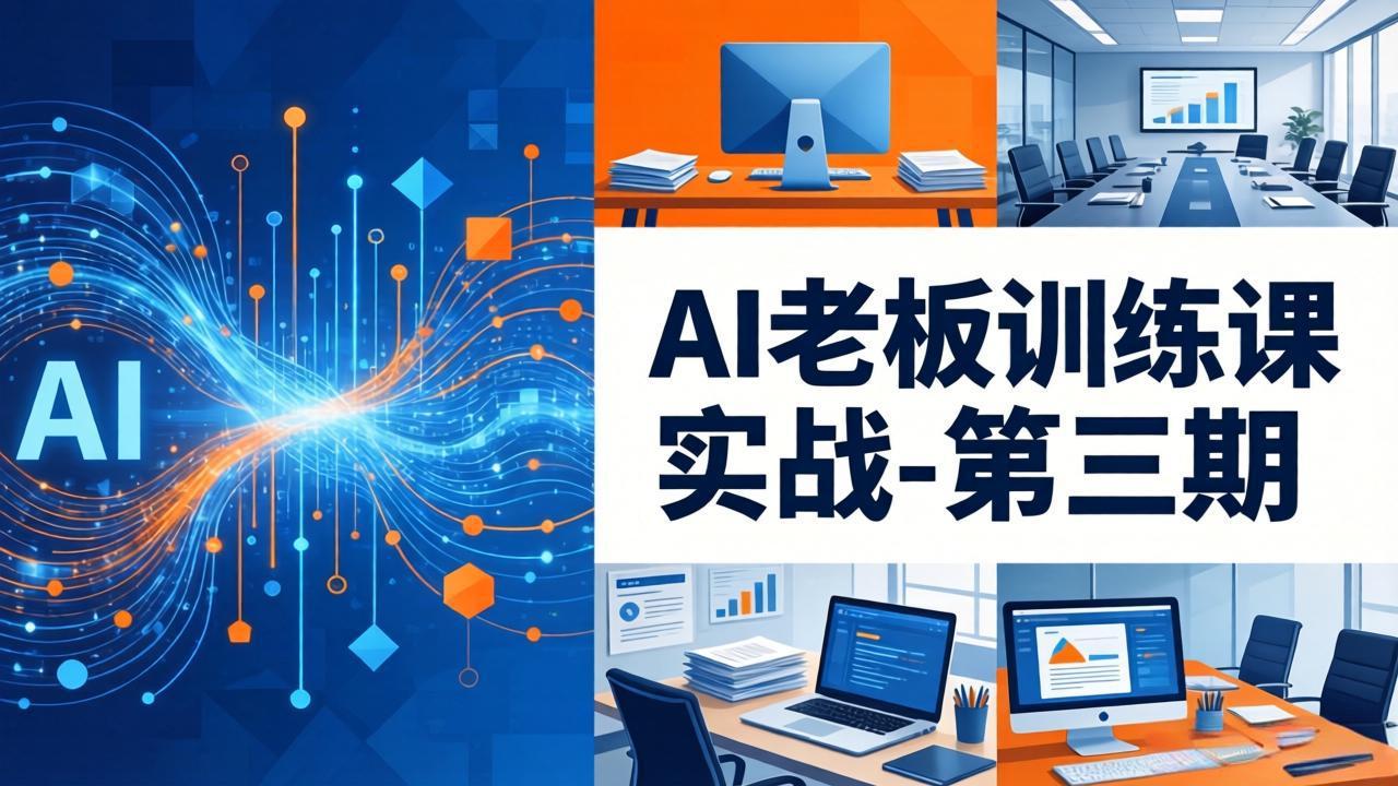 AI老板训练课实战-第三期：AI+内容应用落地教学，从0到1打通AI变现完整路径-hl998