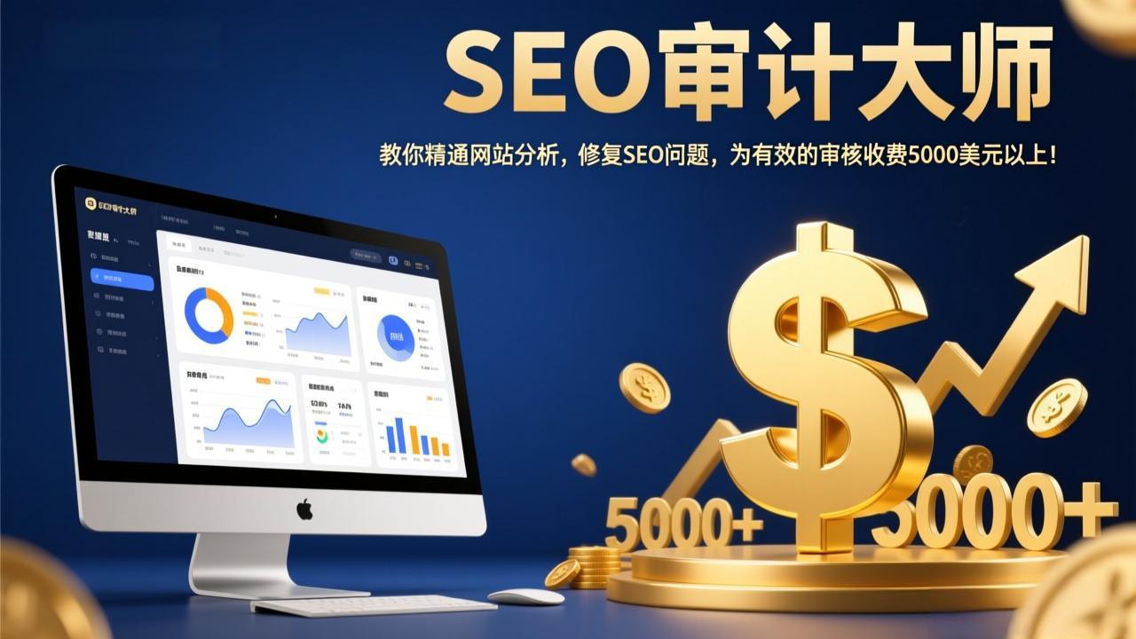 SEO审计大师：教你精通网站分析，修复SEO问题，为有效的审核收费5000美元以上！-hl998