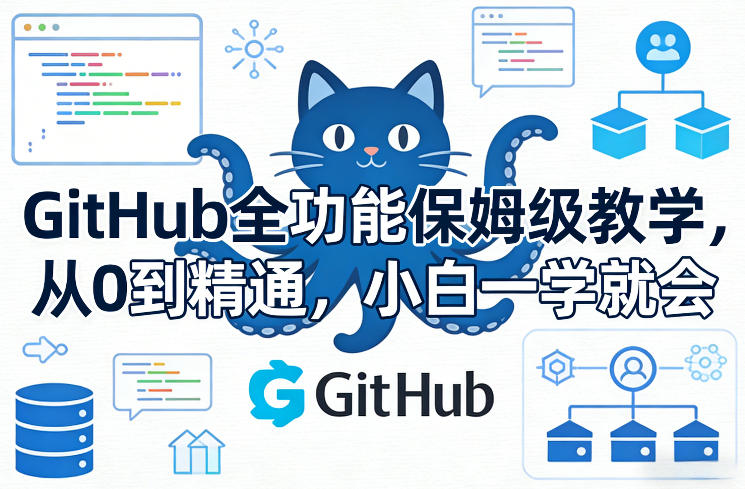 GitHub全功能保姆级教学，从0到精通，小白一学就会-hl998